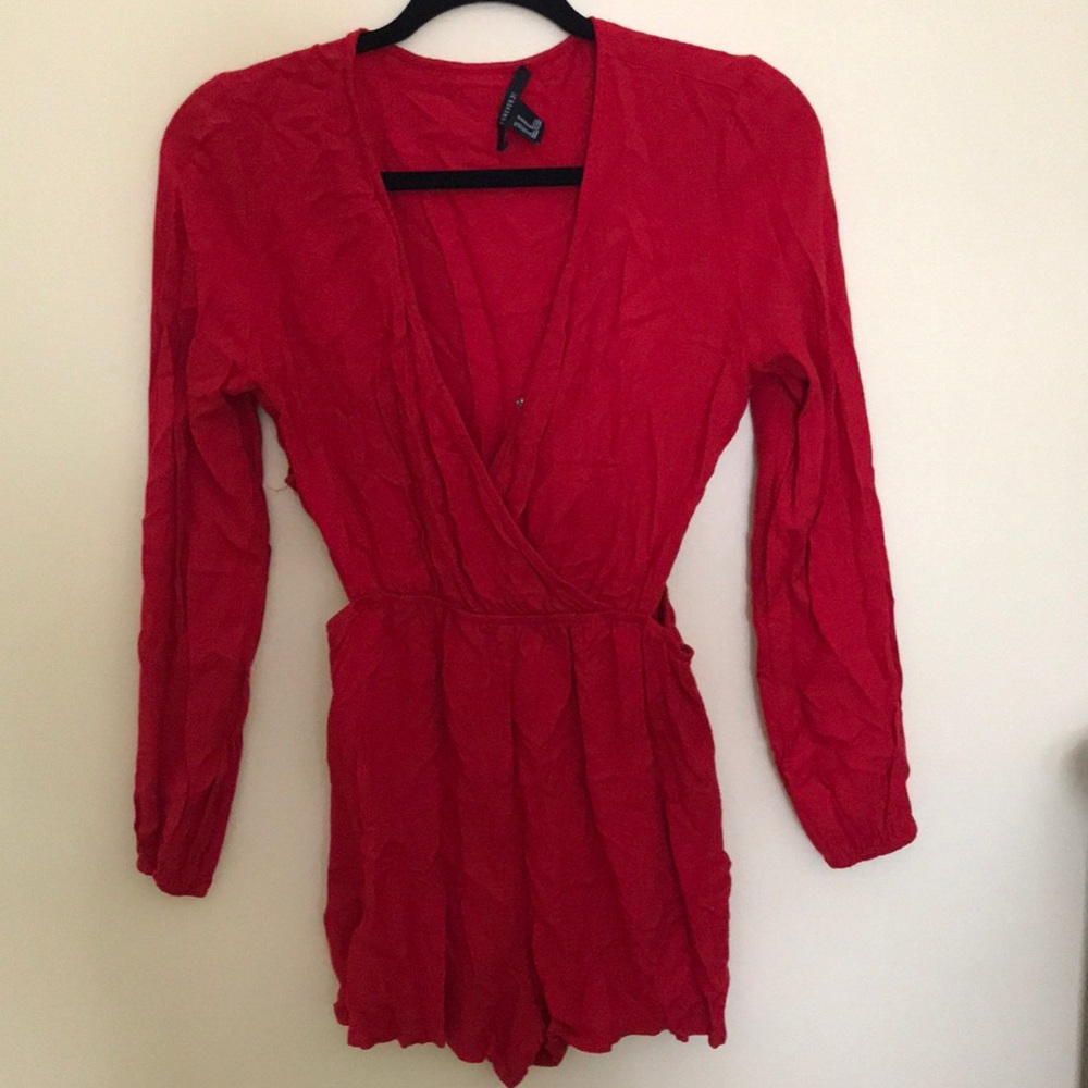 Red Forever 21 Romper